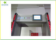 문 금속 탐지기 LCD 스크린 전시 알루미늄을 통해서 33 탐지 지역 도보 협력 업체